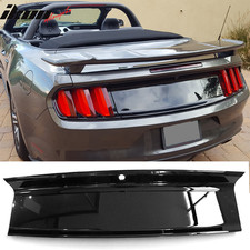 Fits 15-23 Ford Mustang Rear Trunk Decklid Cover Panel Gloss Black Abs Boot Trim Fits 15-23 Ford Mustang Rear Trunk Decklid Cover Panel Gloss Black Abs Boot Trim