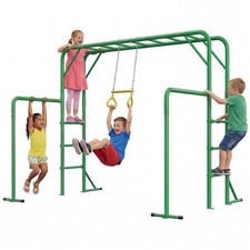 Jungle Gym Monkey Bars Trapeze Swing Heavy Duty for Kids Backyard Playground set