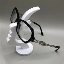 BVLGARI 4030-B 501 BLACK SILVER Crystal Bejewel EYEGLASSES FRAME 54-16-130 Italy