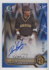2022 Bowman Chrome Prospect Blue RayWave Refractor /150 Rosman Verdugo Auto 15tt