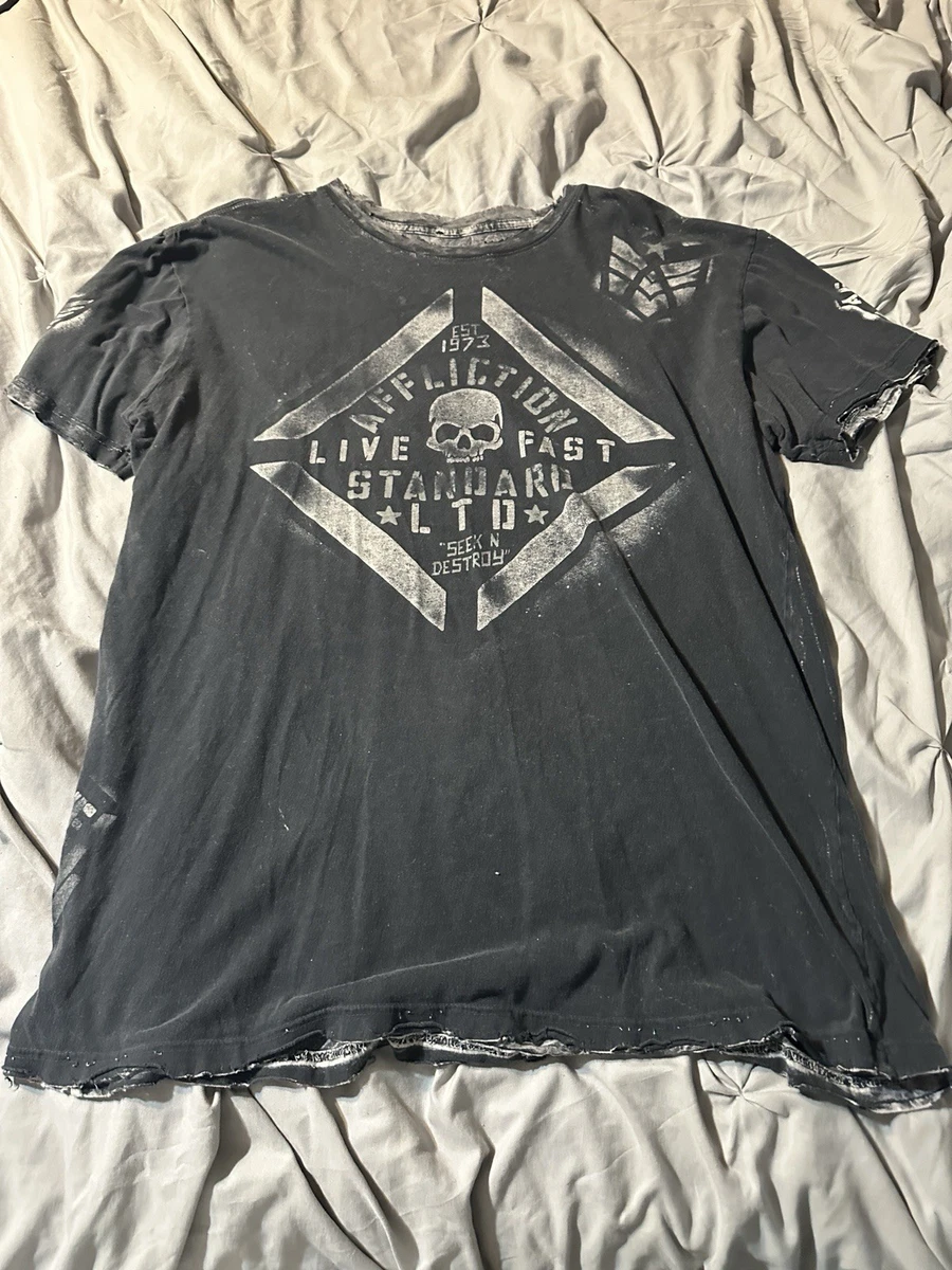 Affliction Gray Shirts for Men for sale | eBay