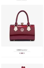 New Luxury Patent Leather Women's Purse Bags Europe Diamond Ladies Handbags