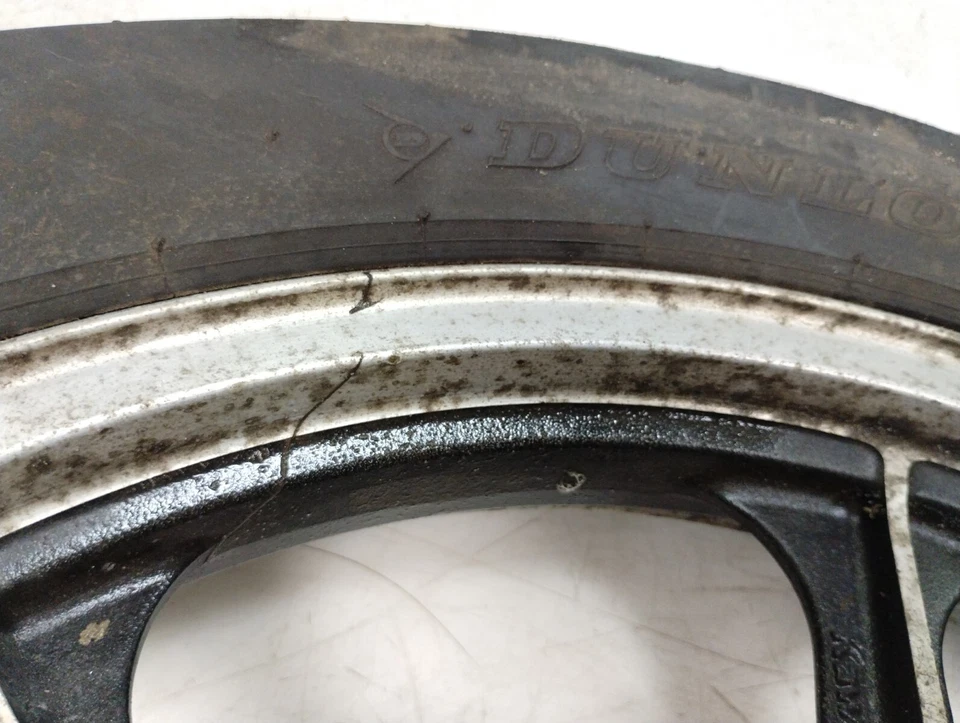 Llanta delantera Kawasaki KZ1000 P KZ1000-P 1988 policía recta (sin neumáticos) 18"  Foto 3 de 4