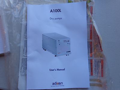 Alcatel A100L Dry Pump User Manual