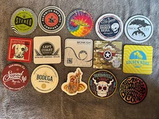 15 Coasters From Various Breweries - Craft Beer - Brewery - Beer Coaster