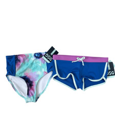 DSG set of 2 Girls' Swimsuit bottoms size L 10-12 NWT