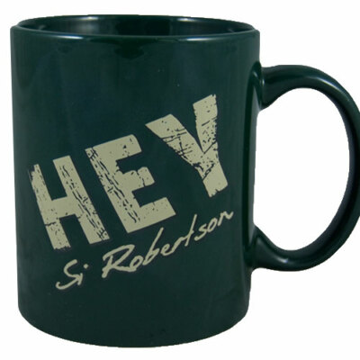 Duck Dynasty Duck Commander Uncle Si Robertson Hey Coffee Mug Green
