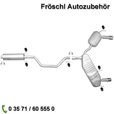 für Opel Signum 2,0 2,2 3,0 3,2 Mitteltopf Endtopf Auspuff Anlage Anbausatz a*