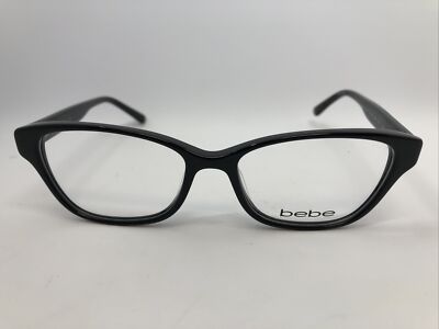 NEW BEBE Trance BB5128 001 Jet 52.16.135 Women s Eyeglasses Frames