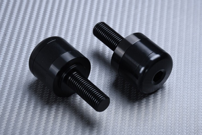 Masse de guidon anti vibration noire 31mm pour BMW Racer