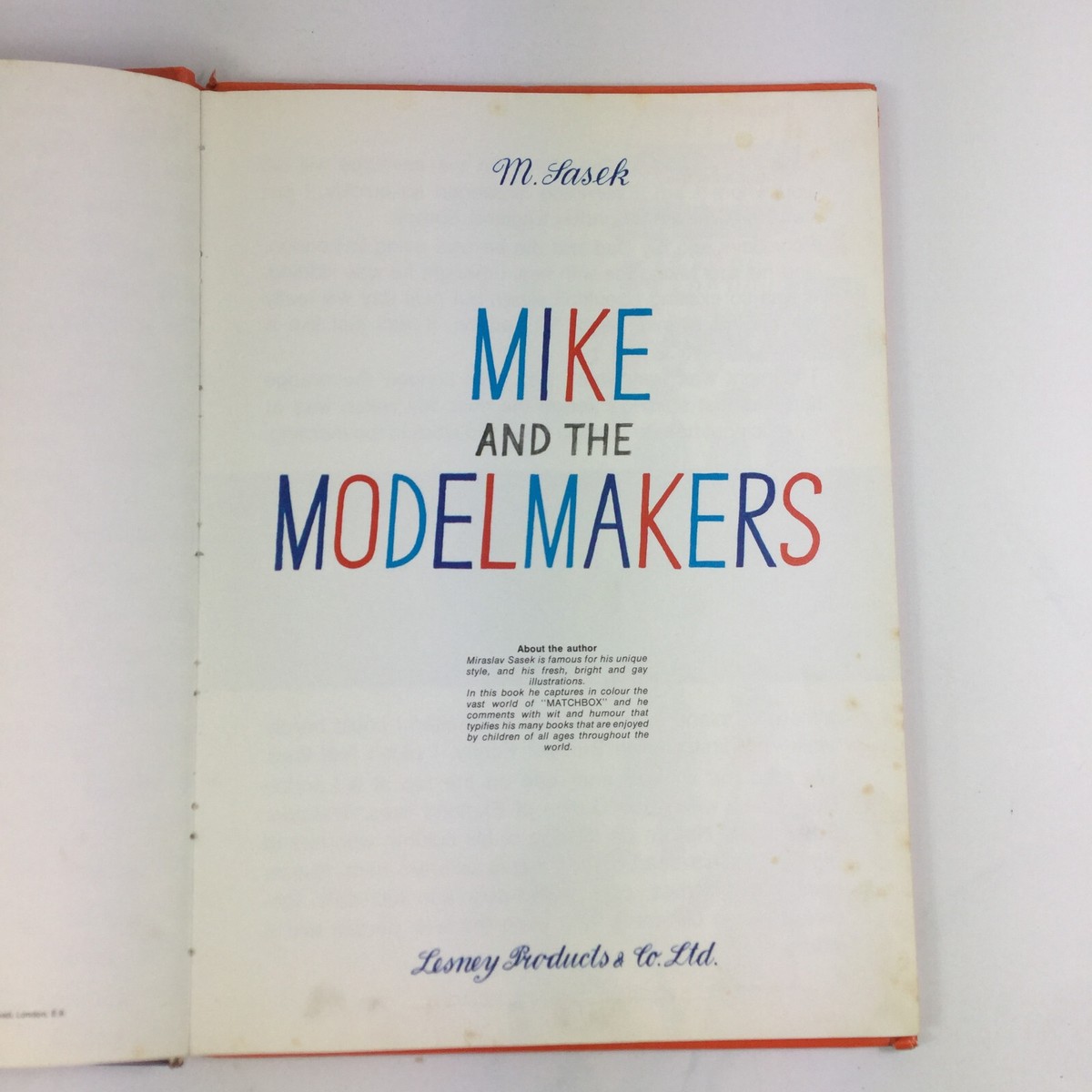 Mike and the Modelmakers by M Sasek 1970 1st Edition