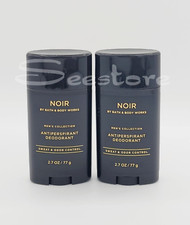 Bath  Body Works Noir Men's Collection Antiperspirant Deodorant 2.7 oz Set of 2