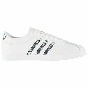 adidas womens white leather trainers