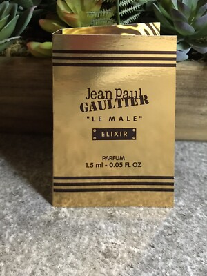 Jean Paul Gaultier ''Le Male'' Elixir Cologne Sample Spray Vial 1.5ml / 0.05fl oz