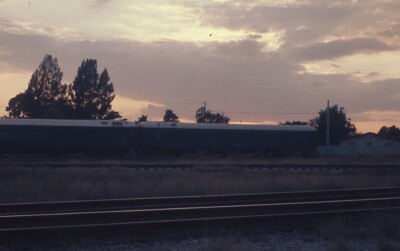 Eisenbahn Dia - Atlantic Coast Line Personenwagen 1974 Zug Florida Sunset 2