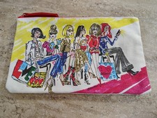 Brighton 2018 Fashionista Multicolor Canvas Pouch Make-up Bag Purse