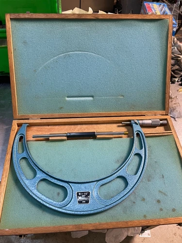 Fowler 9-10 micrometer .0001 starrett mitutoyo