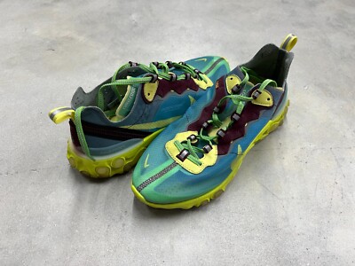Nike Men's Size 7.5 React Element 87 Undercover Lakeside YellowBQ2718 400 - Used