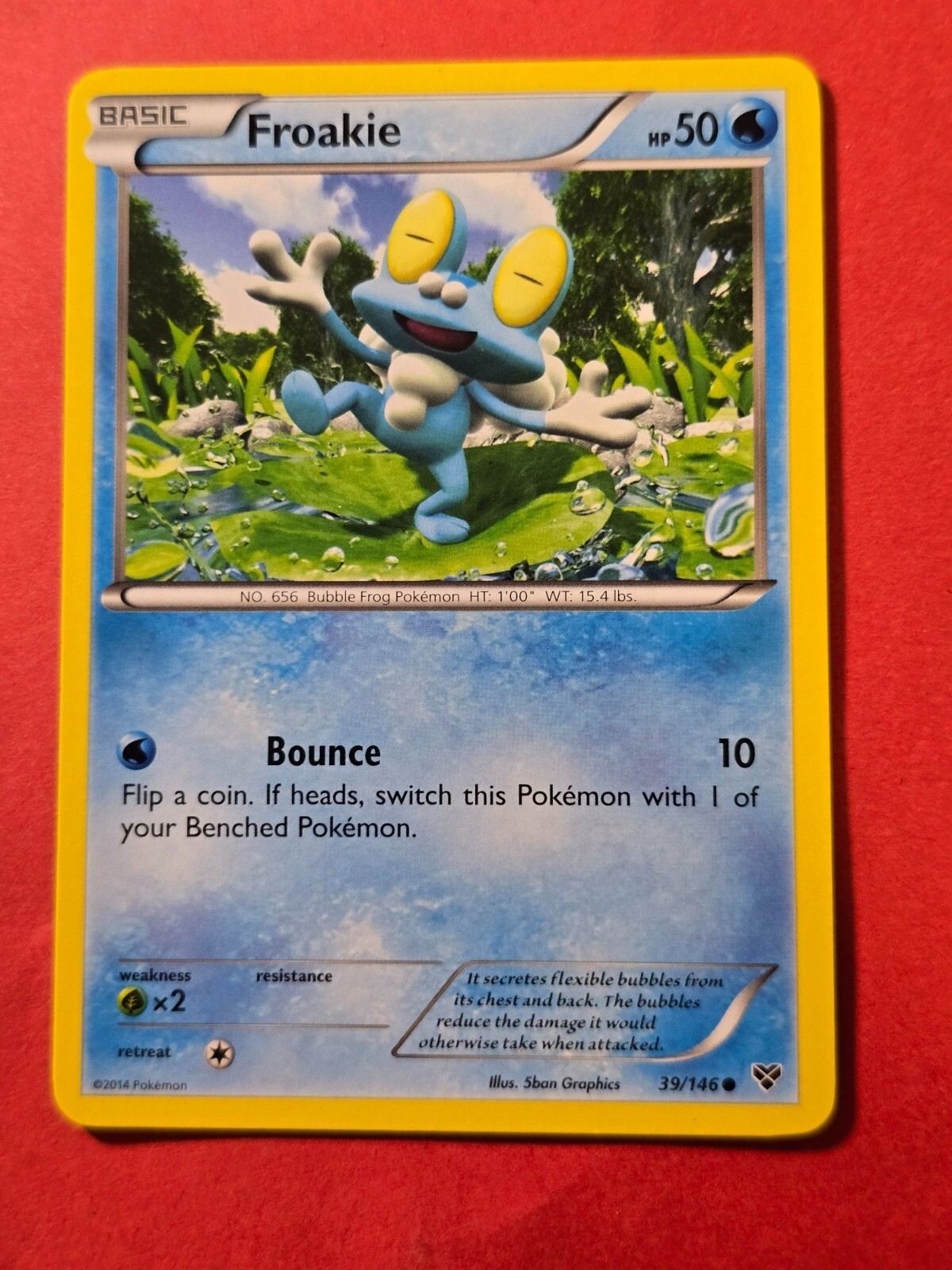 2014 Pokemon XY #39 Froakie, C, NF/H, cd1