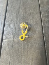 New Stethoscope Yellow Lapel Pin Doctor Nurse Medical Brooch Pinback