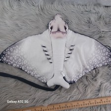 Artistas de Vida Silvestre Peluche Manchado Raya Águila Manta Ray Negro Blanco 20" Envergadura