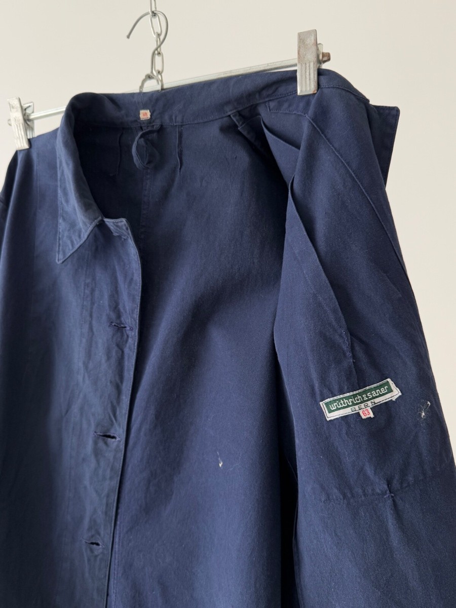 1970s Vintage Swiss Workwear 'SBB CFF FFS' Railway Smock