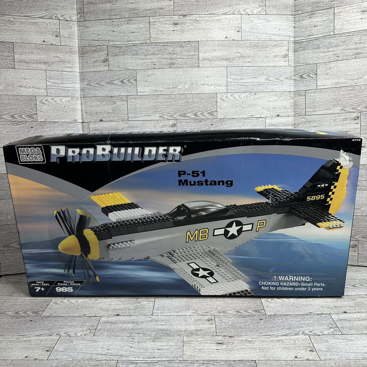 Mega Bloks Pro Builder Series 9772 P-51 Mustang Plane Building Set