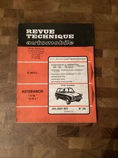 Revue technique Autobianchi A112