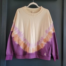 Free People Ombre Tie-Dye Metti Crew Oversized Sweatshirt Size Small /Medium