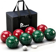 Pointyard Professional Bocce Ball Set 107mm 8 Balls Waterproof Carry Bag