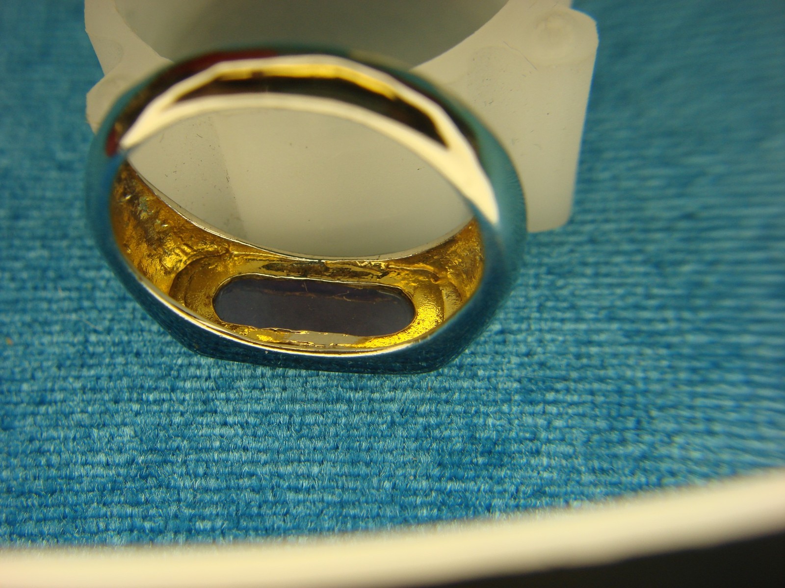 STERLING SILVER RING WITH HORIZONTAL AMETYST STON… - image 5