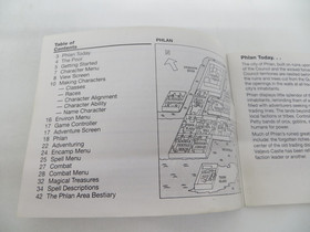 NES Game Manual for Advanced Dungeons & Dragons - Pool of Radiance BOOKLET ONLY