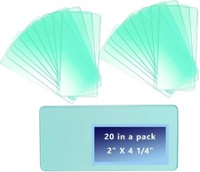 20 Pcs 2" x 4.25" Universal Welding Helmet Clear Lens 2x4.25 inches,