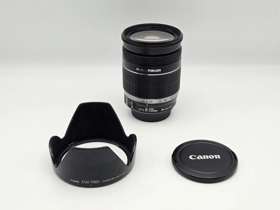 [COMO NUEVO / Probado] Lente zoom Canon EF-S 18-200mm F3.5-5.6 IS AF de Japón - Imagen 2 de 4