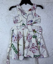 Thoi Trang Size 18 Girls Dress Gucci Theme Mid Drift With Tie Around Waist