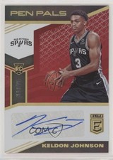 2019-20 Donruss Elite Pen Pals Red 34/49 Keldon Johnson #PP-KJN Auto 0nj7