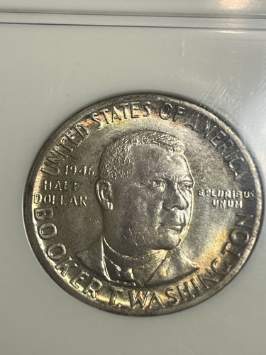 1946 booker t washington half dollar NGC Ms 65 - Picture 3 of 5