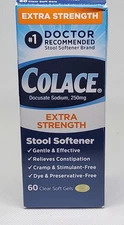 Colace Extra Strength  Stool Softener 250 mg 60 Gels   Ex 11/26