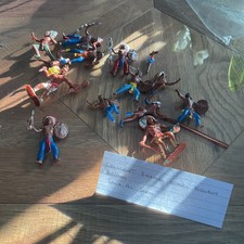 Crescent Toys Vintage Wild West Indians +Other For Spares Or Restoration