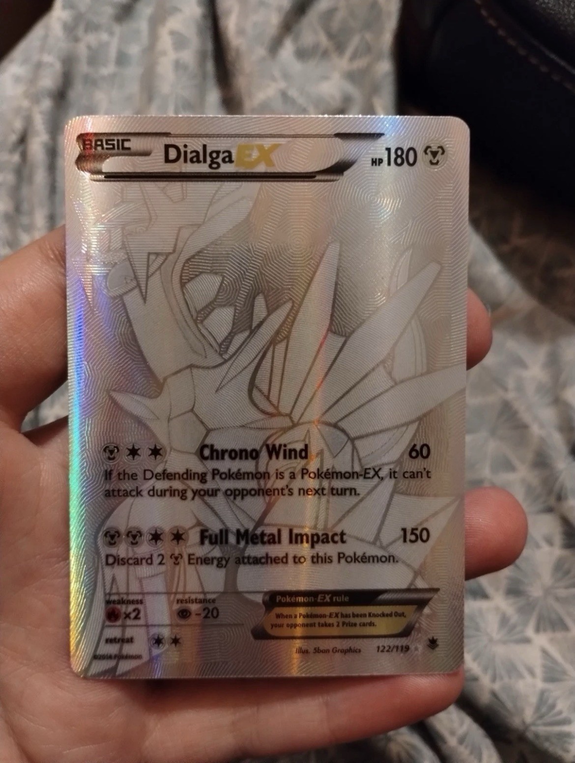Pokemon Mystery Grab Dialga EX Full Art 122/119 Secret Rare -Read Description!