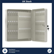 Large Key Cabinet Wall Mounted 100 Keys Key Box Includes 100 Indexing Numbers...