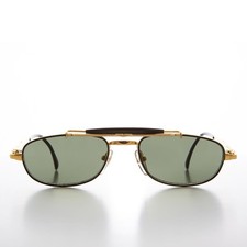 Half Frame Vintage Aviator Deadstock Sunglass - Earl