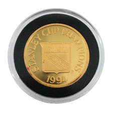 1994 New York Rangers Stanley Cup Champions .9999 Fine Gold 1 Troy Oz L/E Coin 4999.99 per troy oz