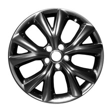 19x7.5 5 Y Spoke Alloy Wheel Painted Deep Black Smoked Hypersilver 560-70910
