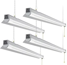 4 Pack 100W Linkable LED Shop Light Fixture Workshop Garage Ceiling Light 7800LM