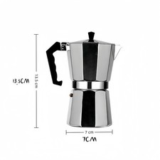 Italian Moka Pot Espresso Maker, Aluminum Mocha Pot for Home Brewing & Camping