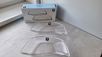 2er Set Leonardo ''Wave'' Glasschalen   Neu