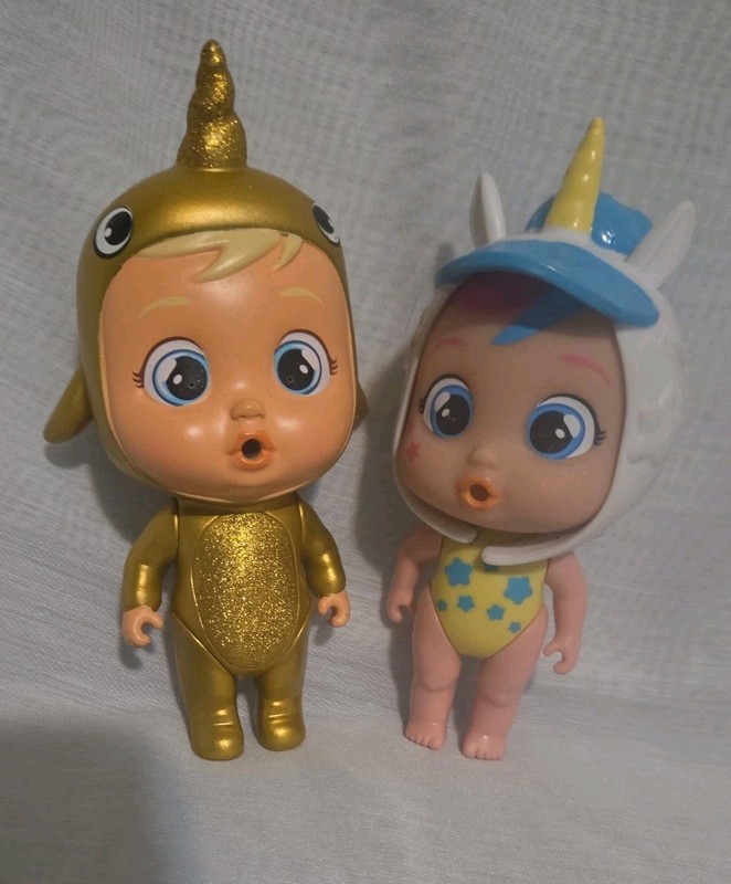 Cry Babies Magic Tears Golden Edition Unicorn Narvie 5" Doll  Plus 1 No Pacifier