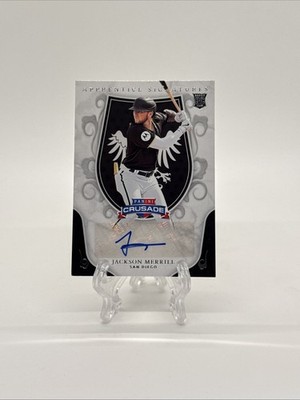 2024 Panini Crusade #AS-JML Jackson Merrill RC Apprentice Signatures Autograph 