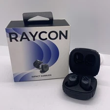 Raycon IMPACT USED Earbuds Military-Grade BLACK Impact Resistant